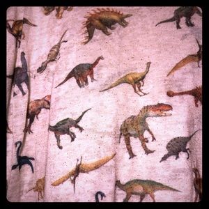 Dinosaur Print Batwing Sleeve T-shirt